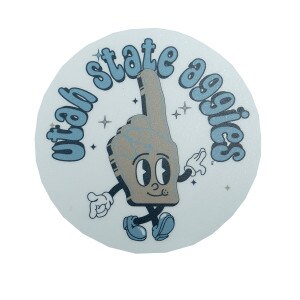 Utah State Aggies Foam Finger Sticker